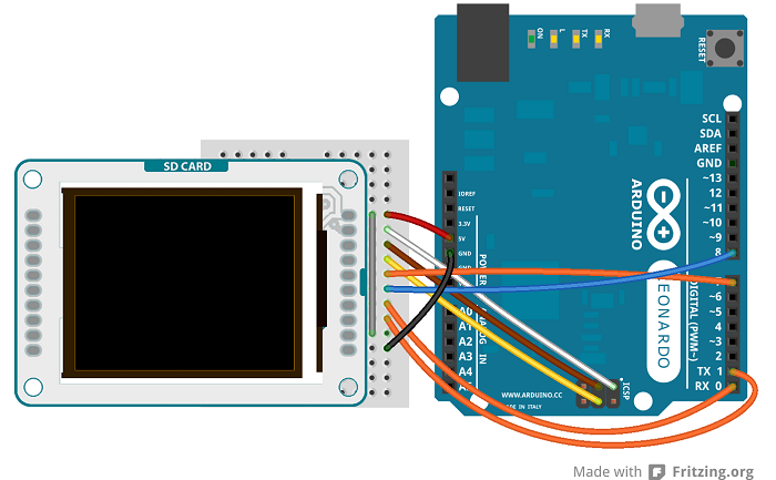 arduino lcd module sd card reader